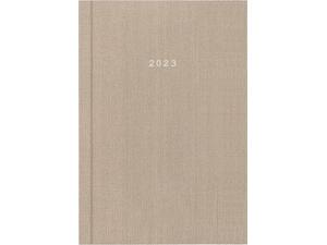 Ημερολόγιο ημερήσιο NEXT Fabric δετό 12x17cm 2023 μπεζ